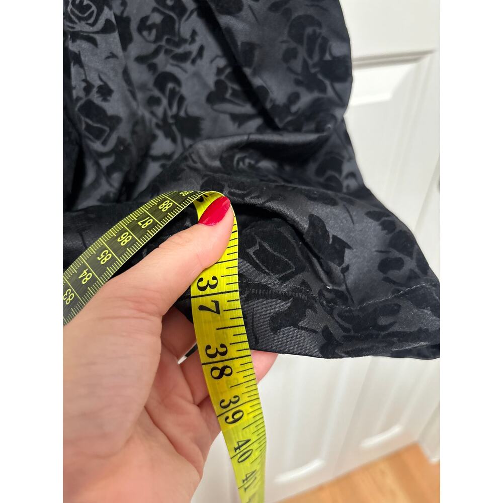 Francesca's Black Floral Cutout Two-Piece Dress XS - Picture 6 of 8